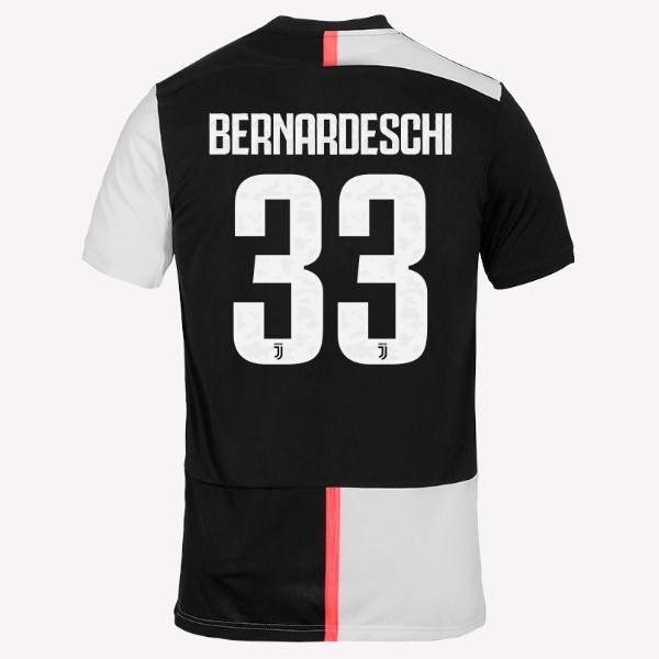 Camiseta Juventus NO.33 Bernaroeschi 1ª 2019-2020 Blanco Negro
